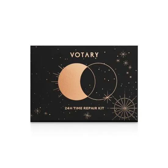 Votary 24h Time Repair Kit Cleansing Oil + Night Oil + Overnight Mask + Day Cream + Serum + Face Cloth