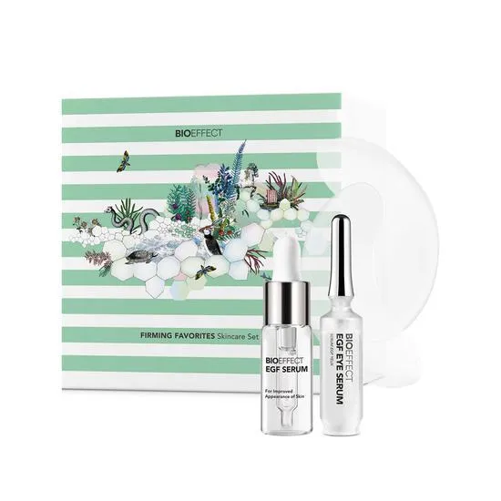 BIOEFFECT Firming Favourites Skin Care Set 15ml EGF Serum, 6ml EGF Eye Serum, Imprinting Eye Mask