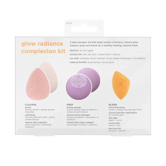 Real Techniques Glow Radiance Complexion Kit Cleanse + Prep + Blend