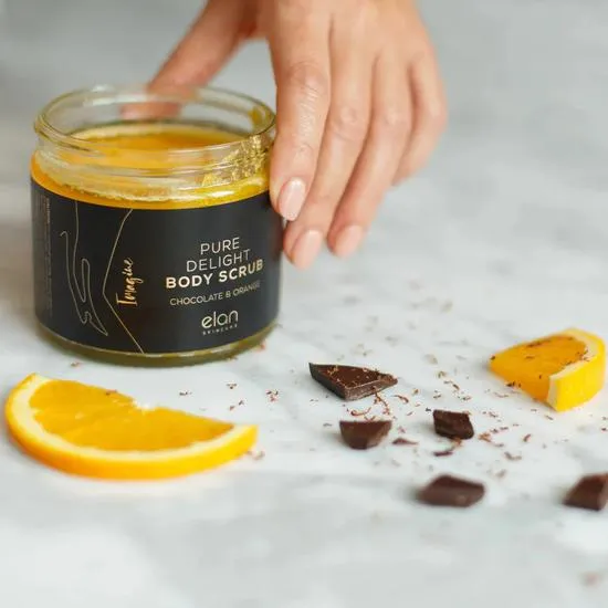 Elan Skincare Hand & Body Scrub Chocolate + Orange