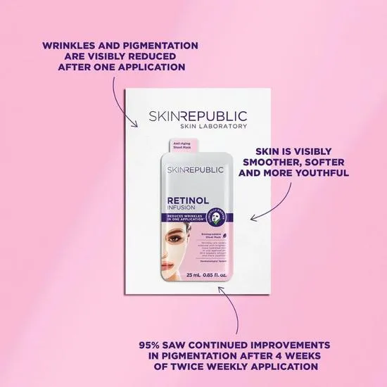 Skin Republic Retinol Infusion Face Sheet Mask 25ml