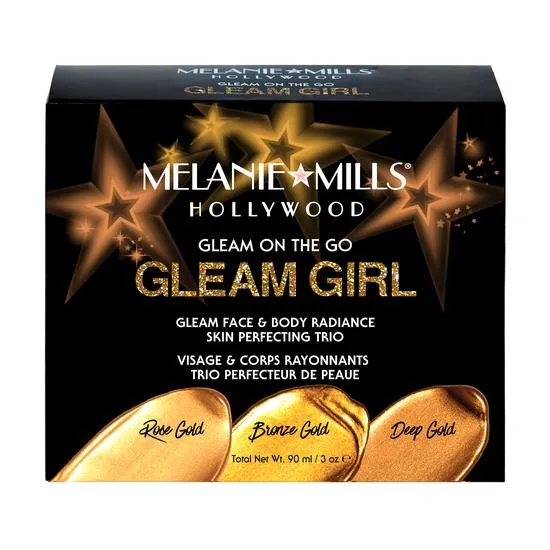Melanie Mills Hollywood GLEAM GIRL Gleam On The Go Body Radiance Kit