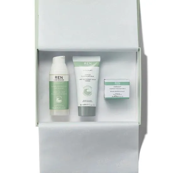 REN Skin Zen Trio Cleansing Milk + Global Protection Day Cream + Overnight Recovery Balm