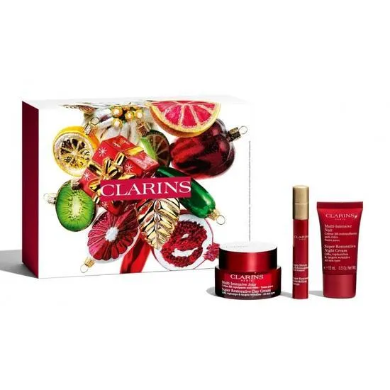 Clarins Super Restorative Collection Super Restorative Day Cream + Remodelling Serum + Night Cream
