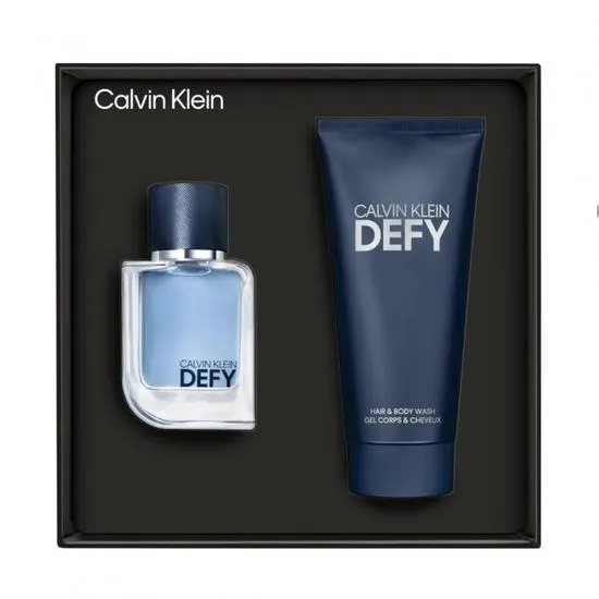 Calvin Klein Defy For Men Gift Set 50ml Eau De Toilette + 100ml Shower Gel