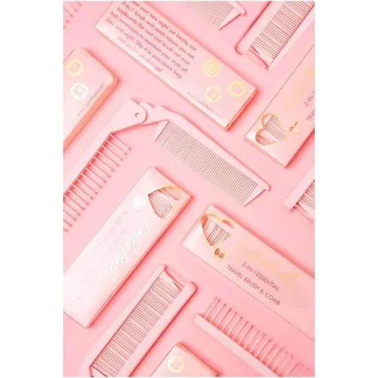 LullaBellz 2-in-1 Folding Comb & Brush