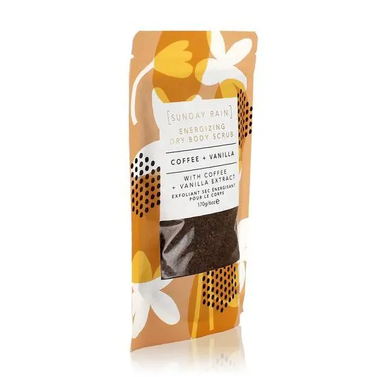 Sunday Rain Coffee & Vanilla Energising Dry Body Scrub 170g