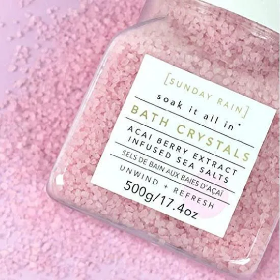 Sunday Rain Bath Crystals Rose 500g