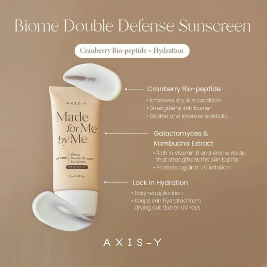 AXIS-Y Biome Double Defence Sunscreen 50ml
