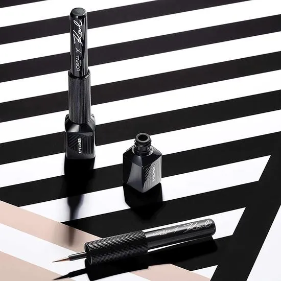 L'Oreal Paris X Karl Lagerfeld Limited Edition Eyeliner No. 12 Chick Rose Silver