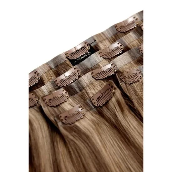 LullaBellz Luxury Gold 22" 250g 5 Piece Human Hair Extensions Caramel Blonde