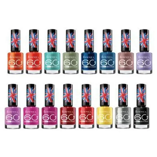 Rimmel 60 Second Rita Ora Super Shine Nail Polish Pack Of 8