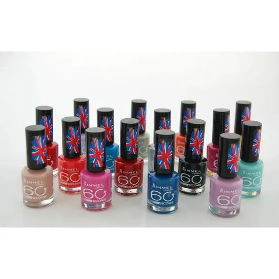 Rimmel 60 Second Rita Ora Super Shine Nail Polish Pack Of 8