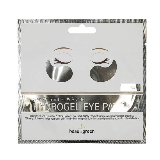 Beauugreen Sea Cucumber & Black Hydrogel Eye Patch Medium Sheet (30 pairs)