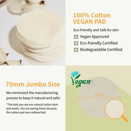 Numbuzin No.3 Radiance Glowing Jumbo Essence Pad 70 Pads