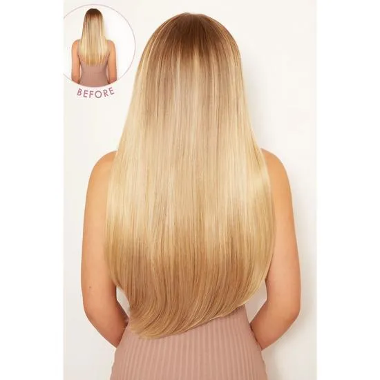 LullaBellz Super Thick 22" 5 Piece Straight Clip In Hair Extensions Chestnut Browns