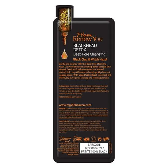 Montagne Jeunesse 7th Heaven Renew You Blackhead Detox Deep Pore Cleansing 10ml