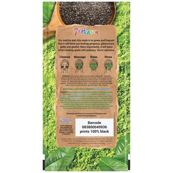 Montagne Jeunesse Superfood Clay Mask Matcha & Chia