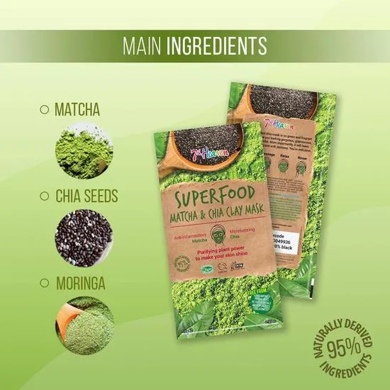 Montagne Jeunesse Superfood Clay Mask Matcha & Chia