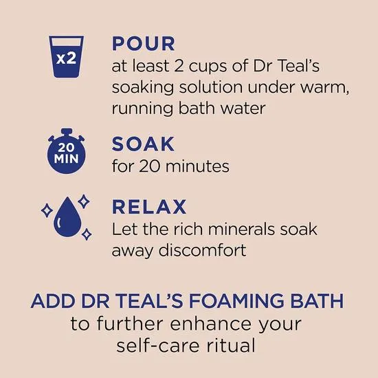 Dr Teal's Shea Butter & Almond Oil Epsom Salt 454g