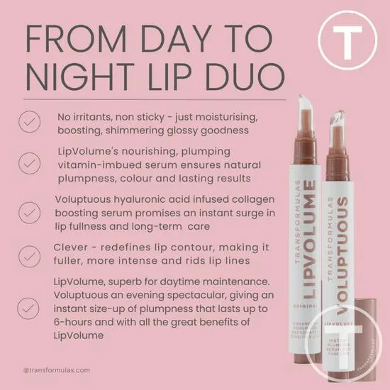 Transformulas FaceFixers Day & Night Lip Plumping Duo