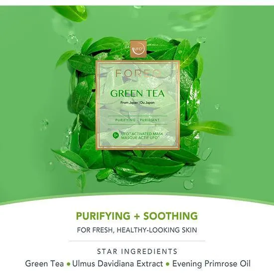 FOREO UFO Green Tea Purifying Face Mask 3 Pack