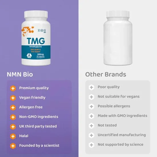 NMN Bio TMG Trimethylglycine Capsules 90 Capsules