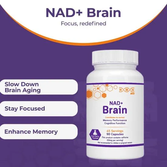 NMN Bio NAD+ Brain Capsules 90 Capsules