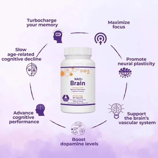 NMN Bio NAD+ Brain Capsules 90 Capsules