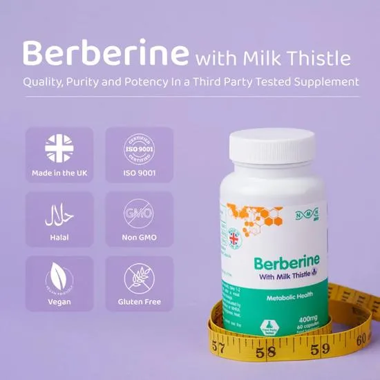 NMN Bio Berberine With Milk Thistle Capsules 60 Capsules