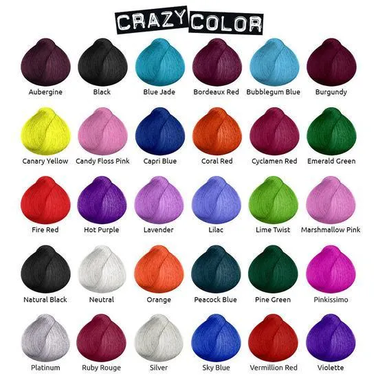 Crazy Color Semi Permanent Hair Colour Cream Lavender