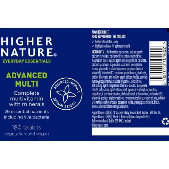 Higher Nature Advanced Multi Tablets 90 Tablets