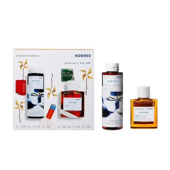 Korres Set Blue Sage Eau De Toilette 50ml & Shower Gel 250ml