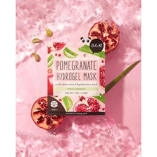 JiinJu Beauty Pomegranate & Hyaluronic Hydrogel Mask Pack of 5