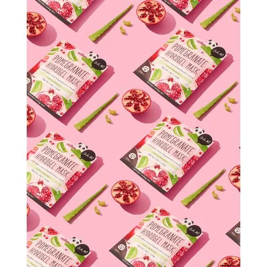 JiinJu Beauty Pomegranate & Hyaluronic Hydrogel Mask Pack of 5