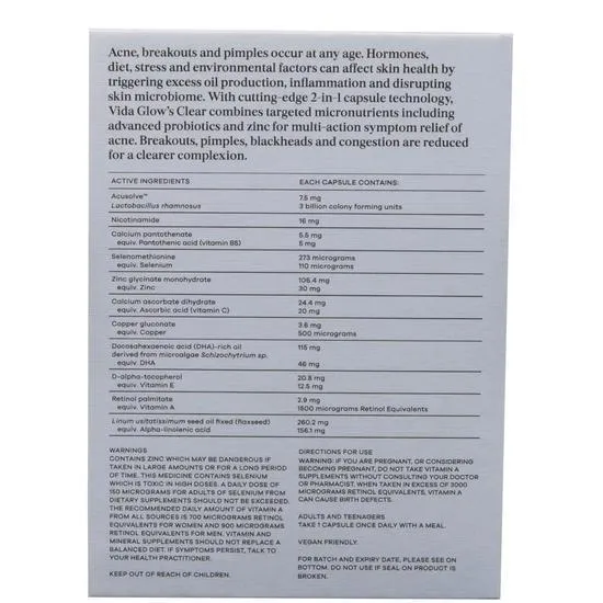 Vida Glow Clear Advanced Repair x 30