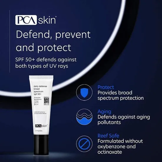 PCA SKIN Daily Defence Broad Spectrum SPF 50+ 50ml
