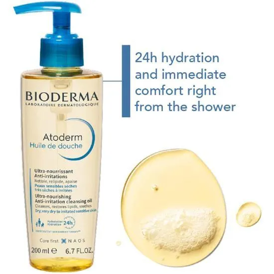 Bioderma Atoderm Huile De Douche Ultra-Nourishing Anti-Irritation Cleansing Oil 200ml