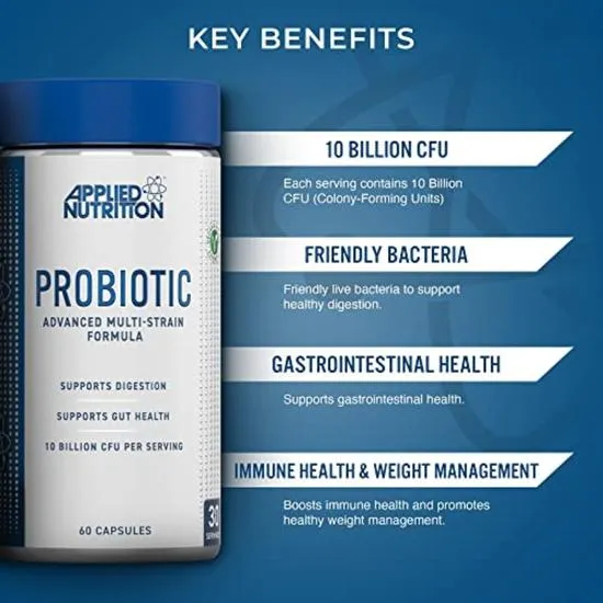 Applied Nutrition Probiotic Capsules 60 Capsules