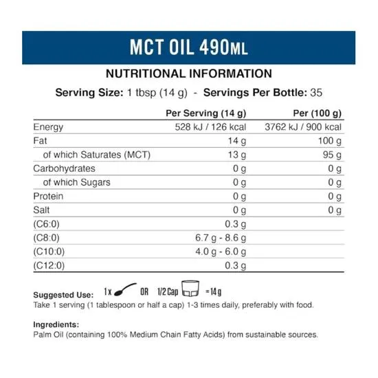 Applied Nutrition MCT Oil 490ml