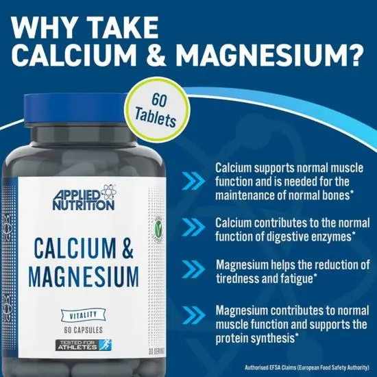 Applied Nutrition Calcium & Magnesium Capsules 60 Capsules