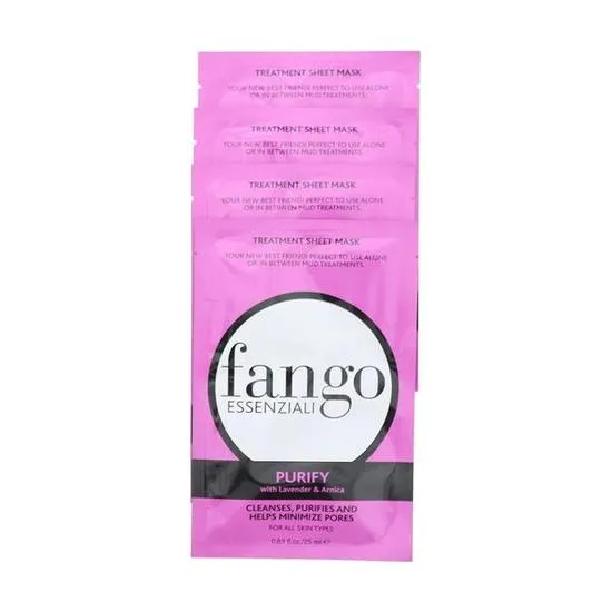 Borghese Fango Essenziali Purify Treatment Sheet Mask 4 x 25ml