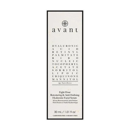 Avant 8 Hour Anti-Oxidising & Retexturing Hyaluronic Facial Serum