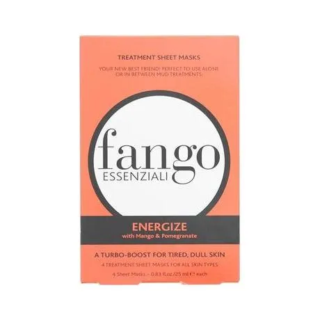 Borghese Fango Essenziali Energise Treatment Sheet Mask 4 x 25ml