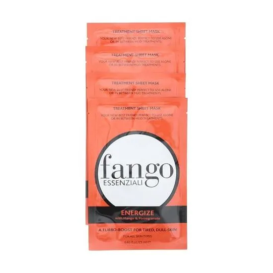 Borghese Fango Essenziali Energise Treatment Sheet Mask 4 x 25ml