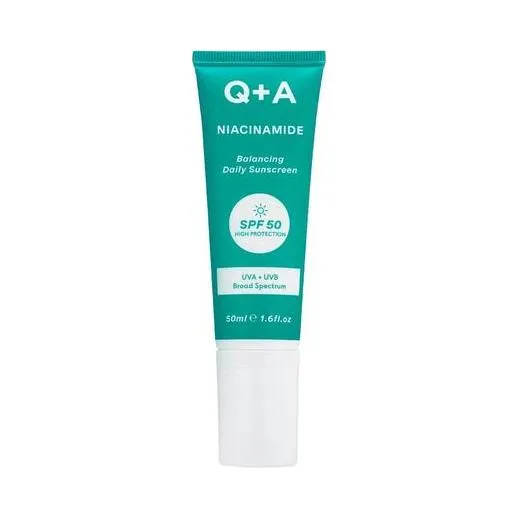 Q+A Niacinamide SPF 50 Balancing Facial Sunscreen