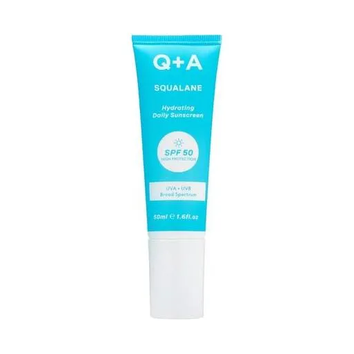 Q+A Squalane SPF 50 Hydrating Facial Sunscreen