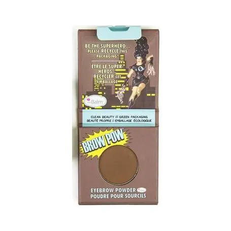 theBalm Clean & Green BROW POW Eyebrow Powder Light Brown