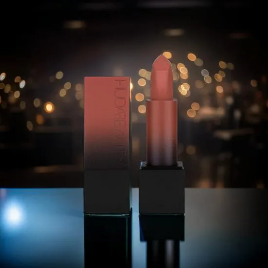 Huda Beauty Power Bullet Matte Lipstick Interview - Warm Nude Pink