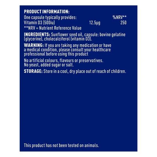 Higher Nature Vitamin D 500iu Softgels 120 Softgels